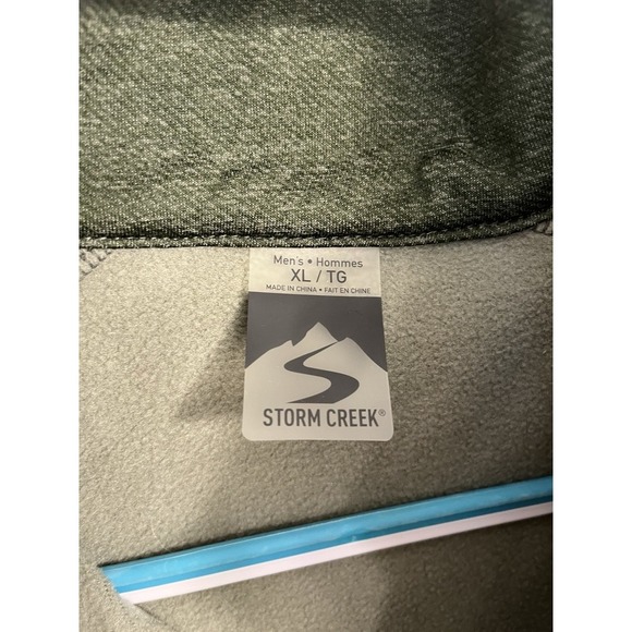 Storm Creek XL Green Full Zip Softshell Vest Men's Pockets Outdoor Hiking - Picture 2 of 8